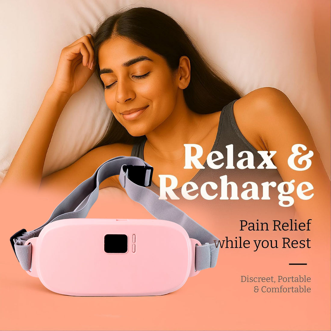 Rechargeable Smart Warm Palace Belt – Portable Heat Therapy (1 Pc)