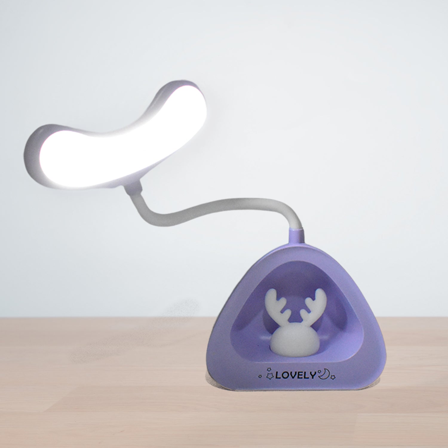 Cute LED Desk Lamp with Button Control – Night Light for Kids