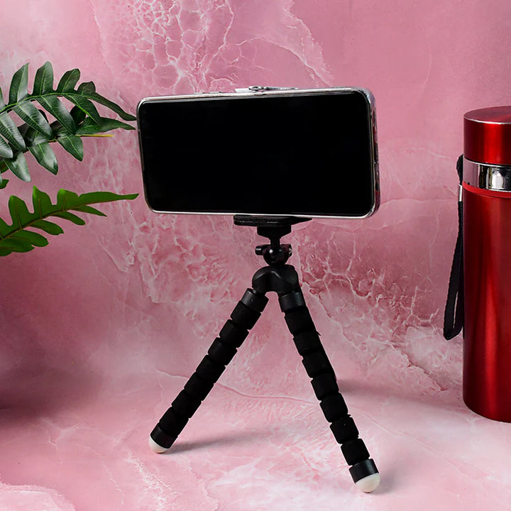 Flexible Mini Tripod Stand for Cameras and Smartphones (1 Pc)