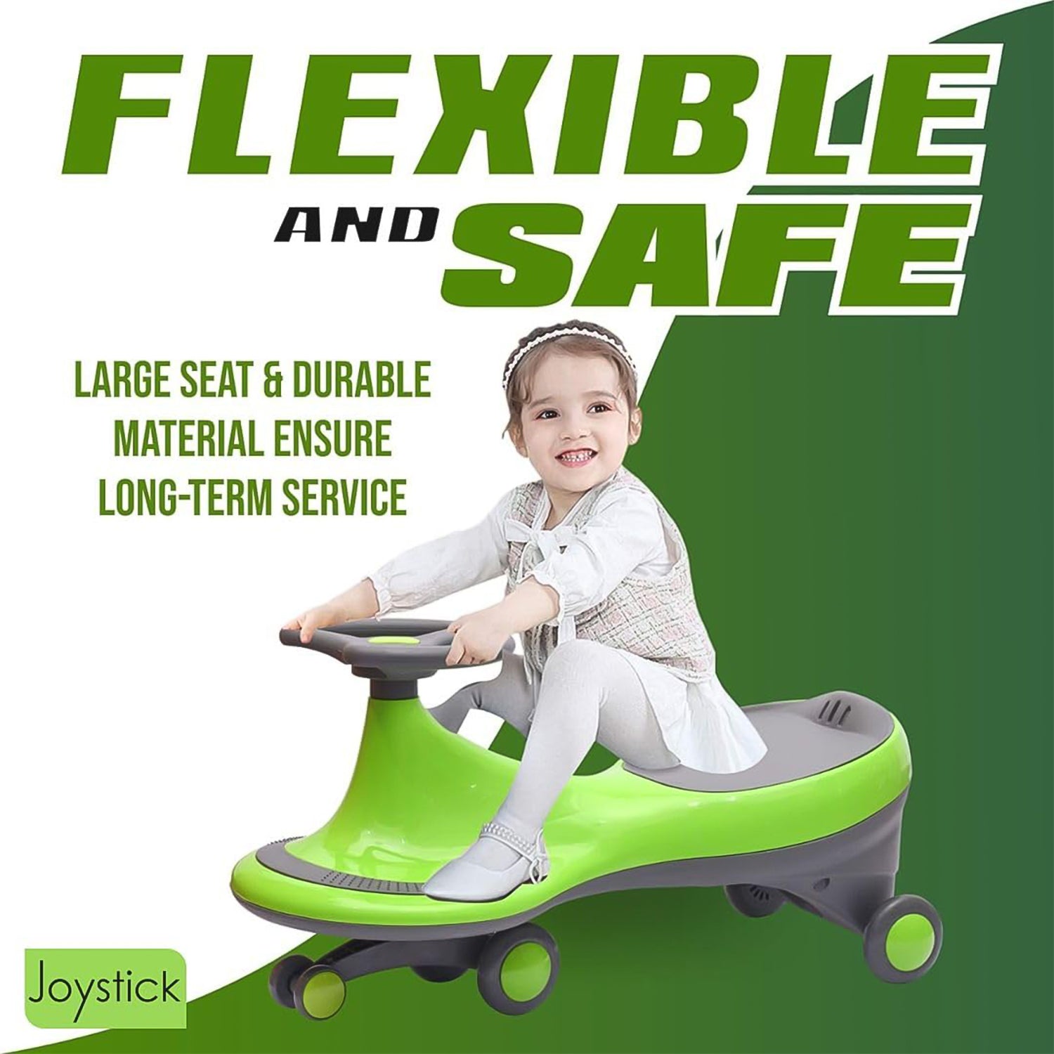 Kids Ride-On Toy Premium Play Swing Car – 1 Pc, Multi-Color