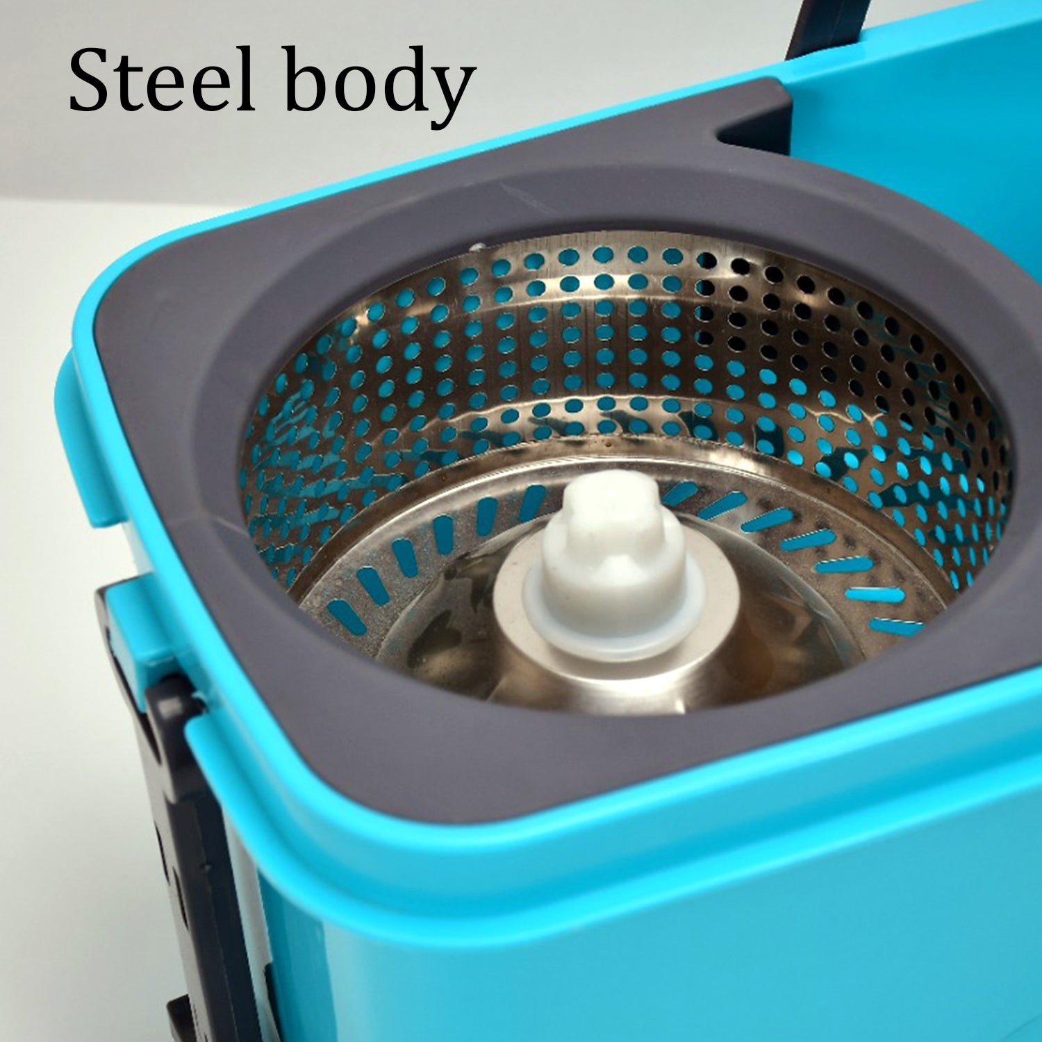 Quick Spin Mop with Plastic Bucket – Easy-Wheel Floor Cleaner