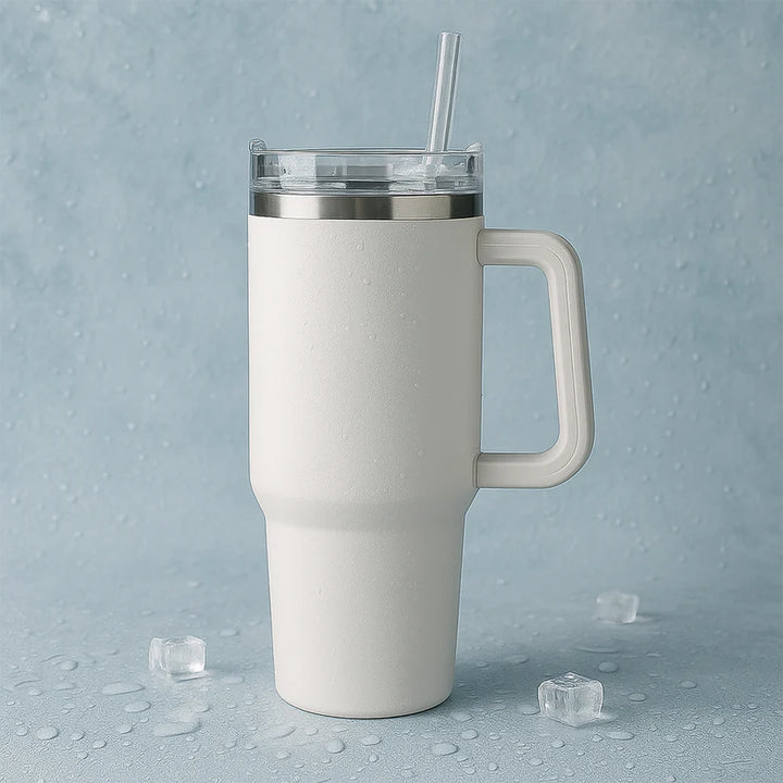 1.2L Stainless Steel Vacuum Tumbler with Leakproof Lid – Travel Mug