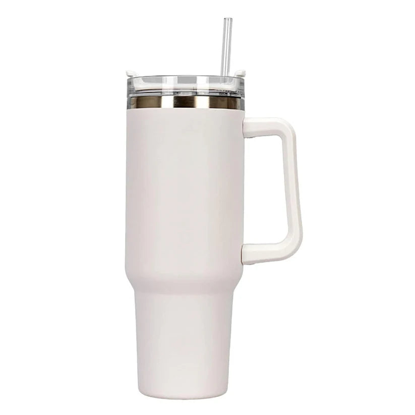 1.2L Stainless Steel Vacuum Tumbler with Leakproof Lid – Travel Mug