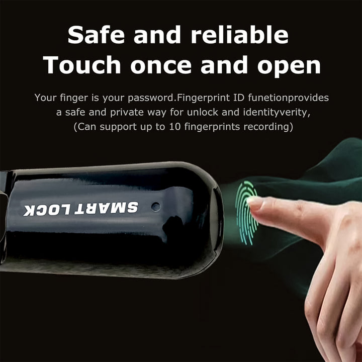 Small USB Rechargeable Smart Fingerprint Padlock for Lockers