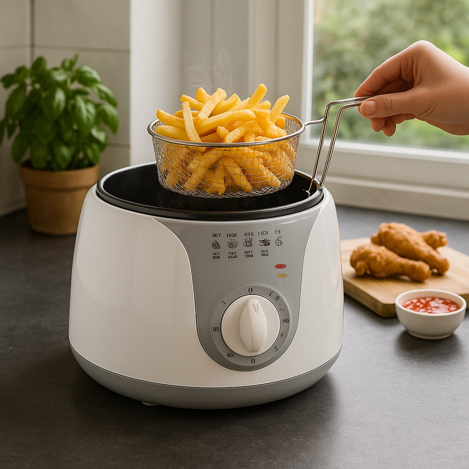 Orbit Adjustable Electric Deep Fryer – 1200W Fast Cooking