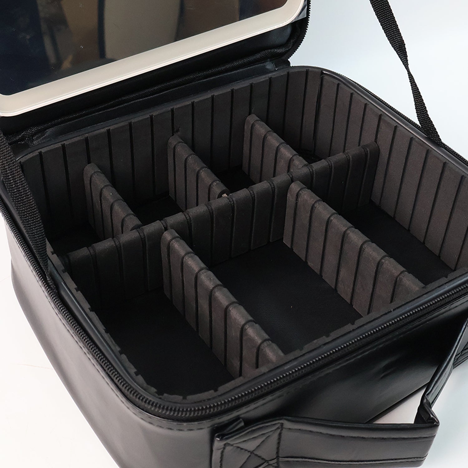 Black LED Light Premium Makeup Organizer Box – Stylish Storage (1 Pc)