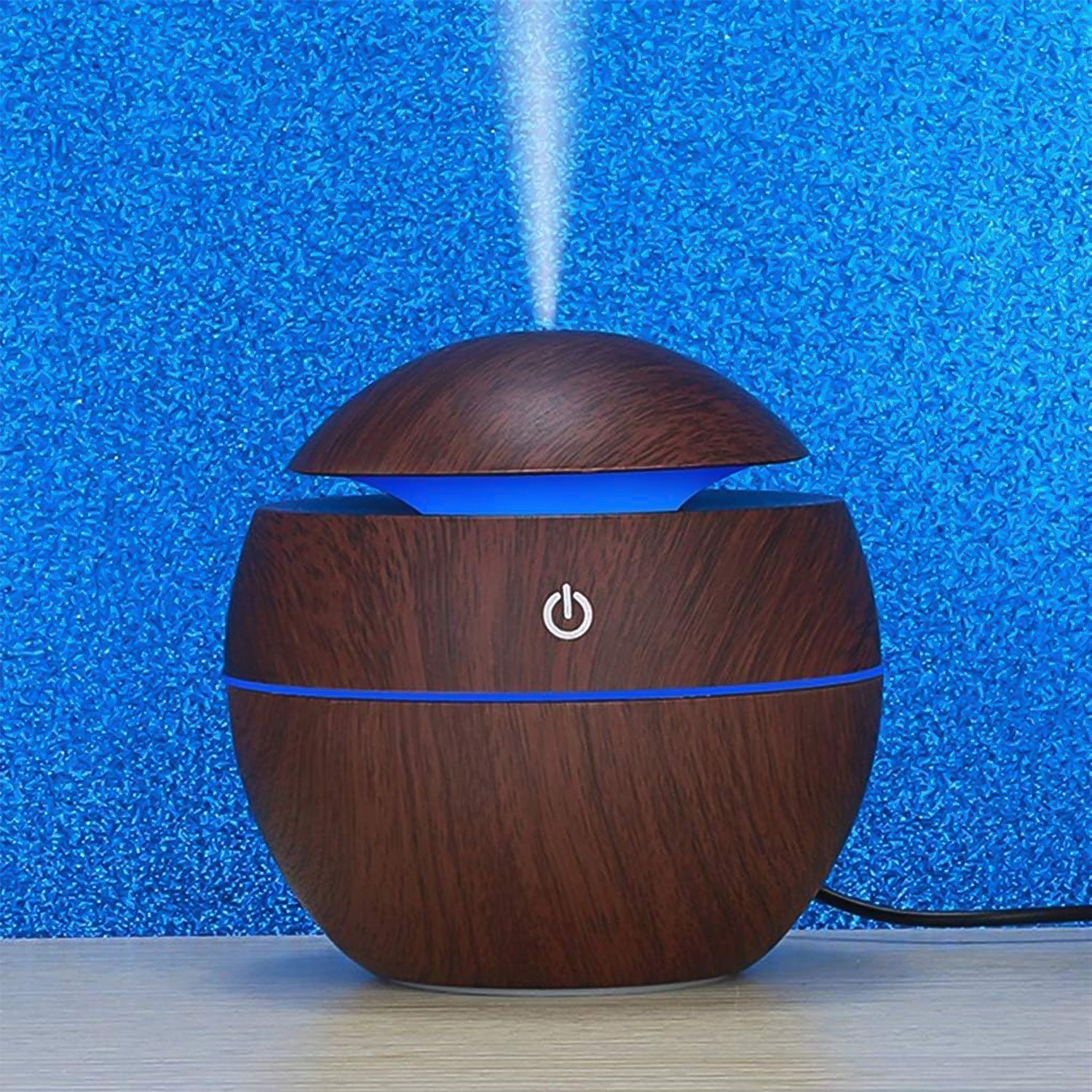 130ml USB Ultrasonic Aromatherapy Humidifier – Desktop Use (1 Pc)