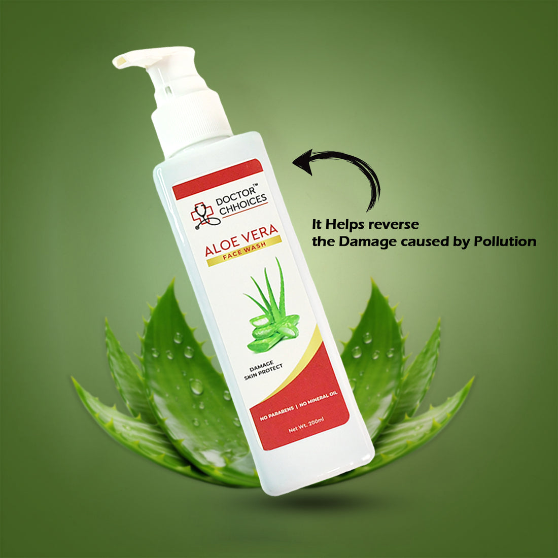 Doctor Choices Aloe Vera Face Wash – 200ml Gentle Cleanser