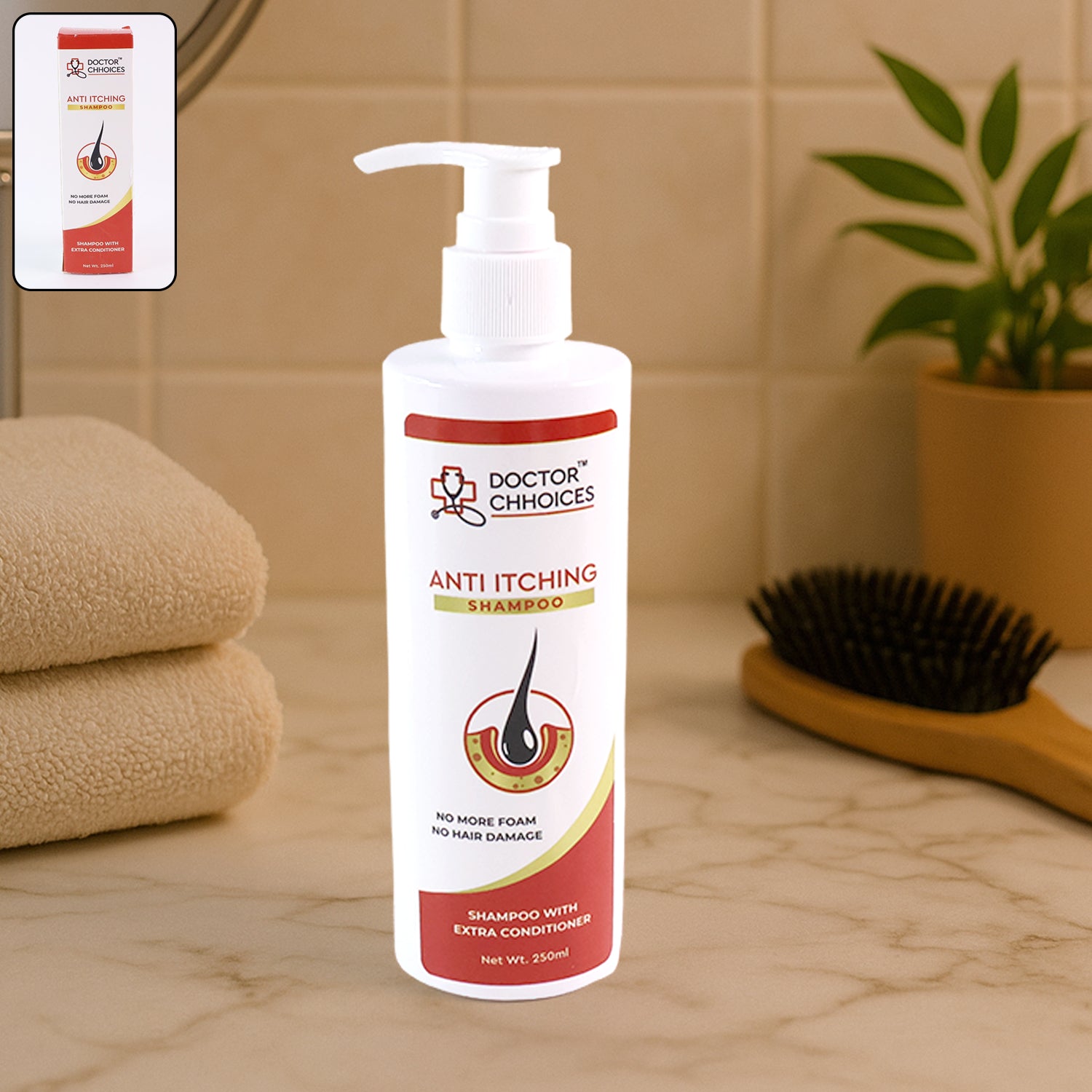Doctor Choices Anti-Itching Shampoo – 250ml, Soothing & Effective