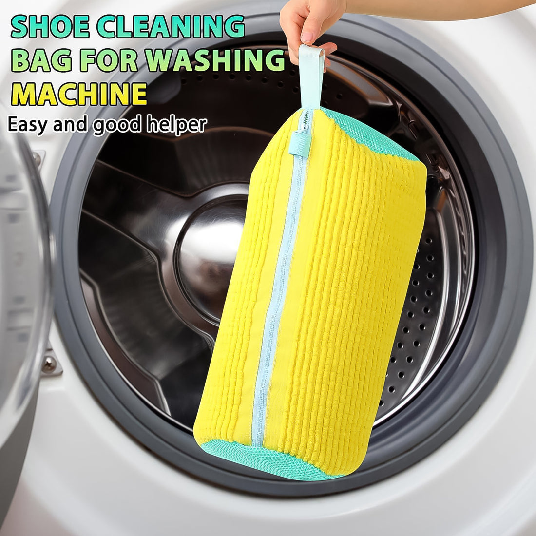 Shoe Cleaning Mop Cover with Microfiber Chenille – Zipper Closure (1 Pc)