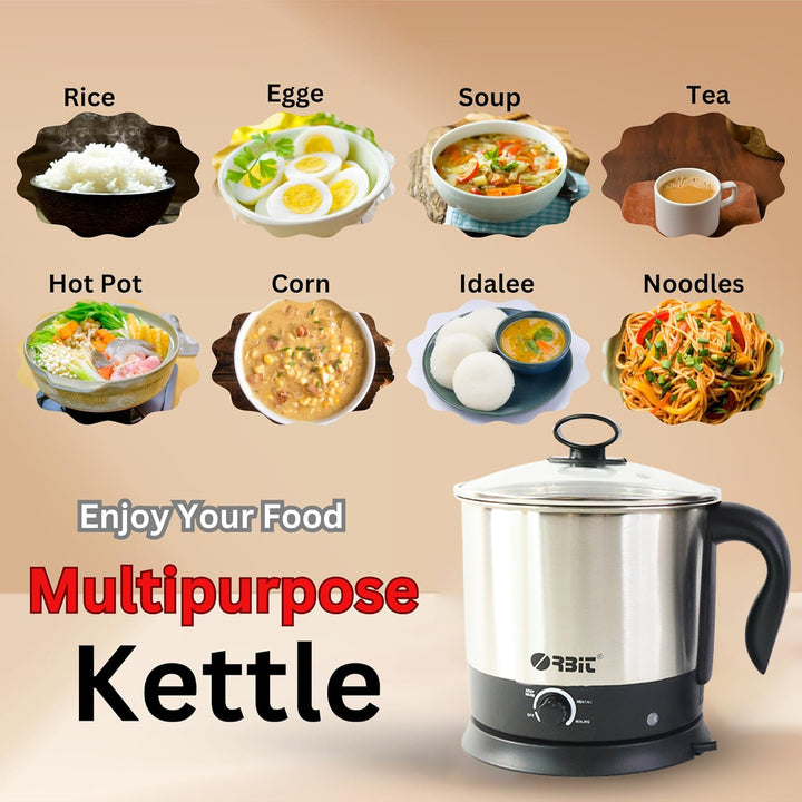 Orbit Electric Idli Cooker & Steamer – 650W, Quick & Efficient