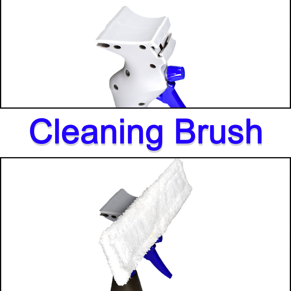 Plastic 3-in-1 Glass Cleaner Spray Brush – Easy Cleaning Tool (1 Pc)