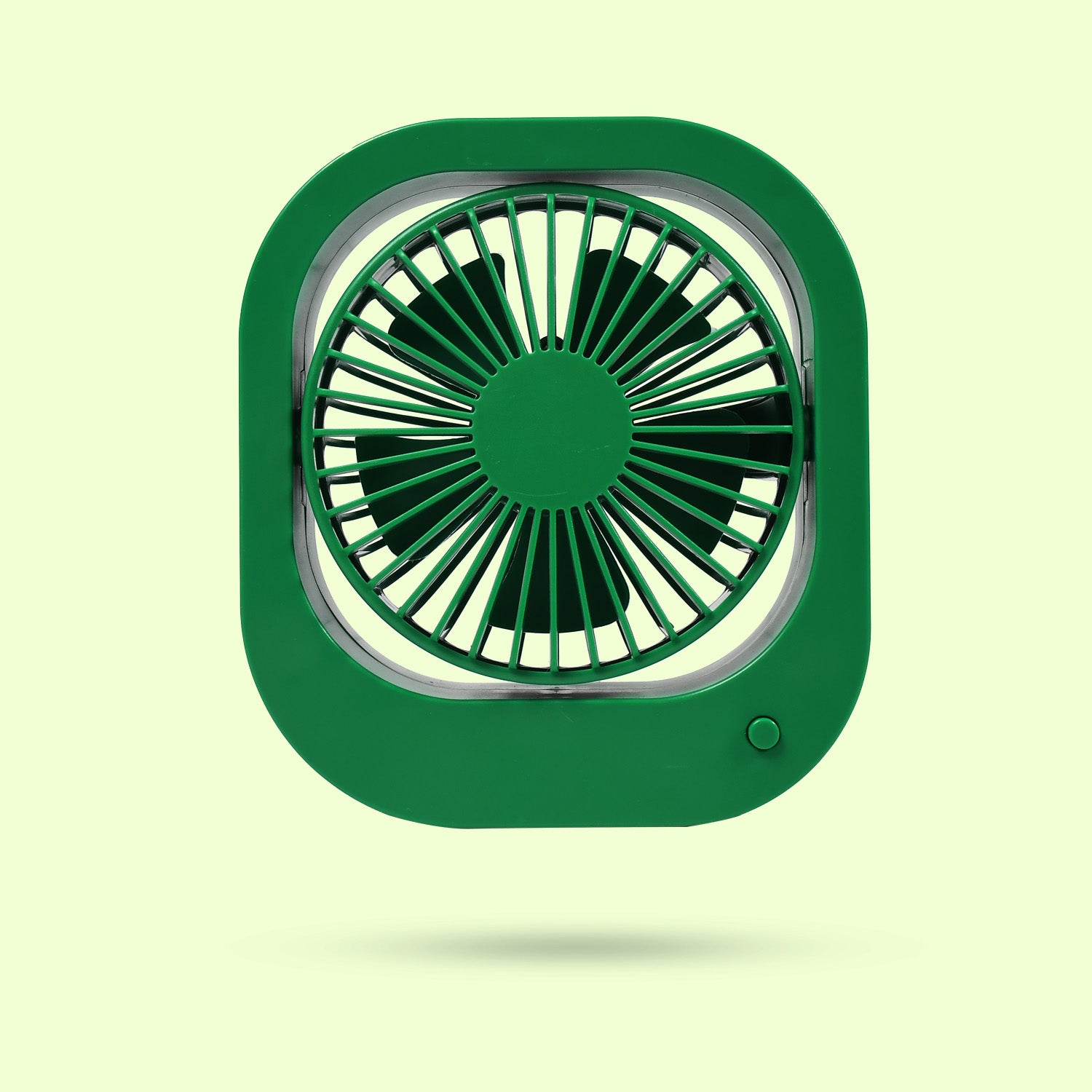 Portable USB Fan – Rechargeable, Quiet, 180° Rotating (Battery Not Included)