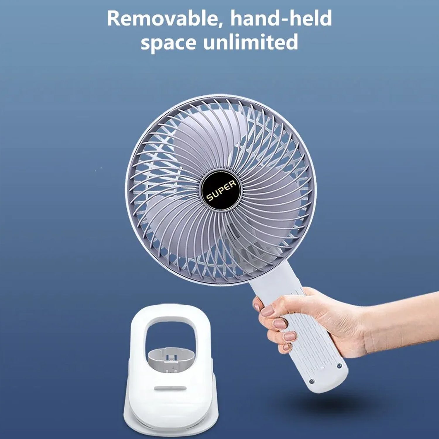 Portable USB Desk Fan with Clip, Multifunctional Fan for Home & Office (1 Pc)