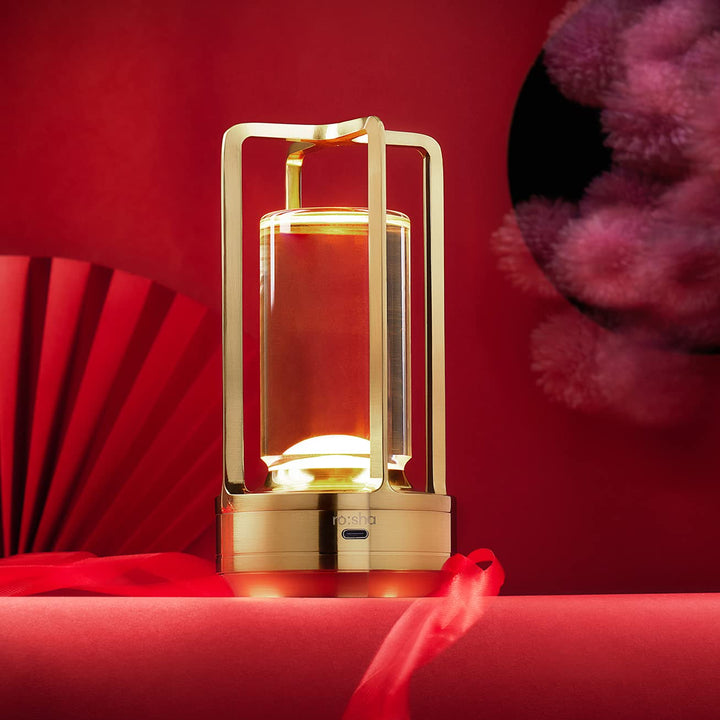 Crystal Lantern Table Lamp - 3 Colors, Rechargeable LED, 1 Pc