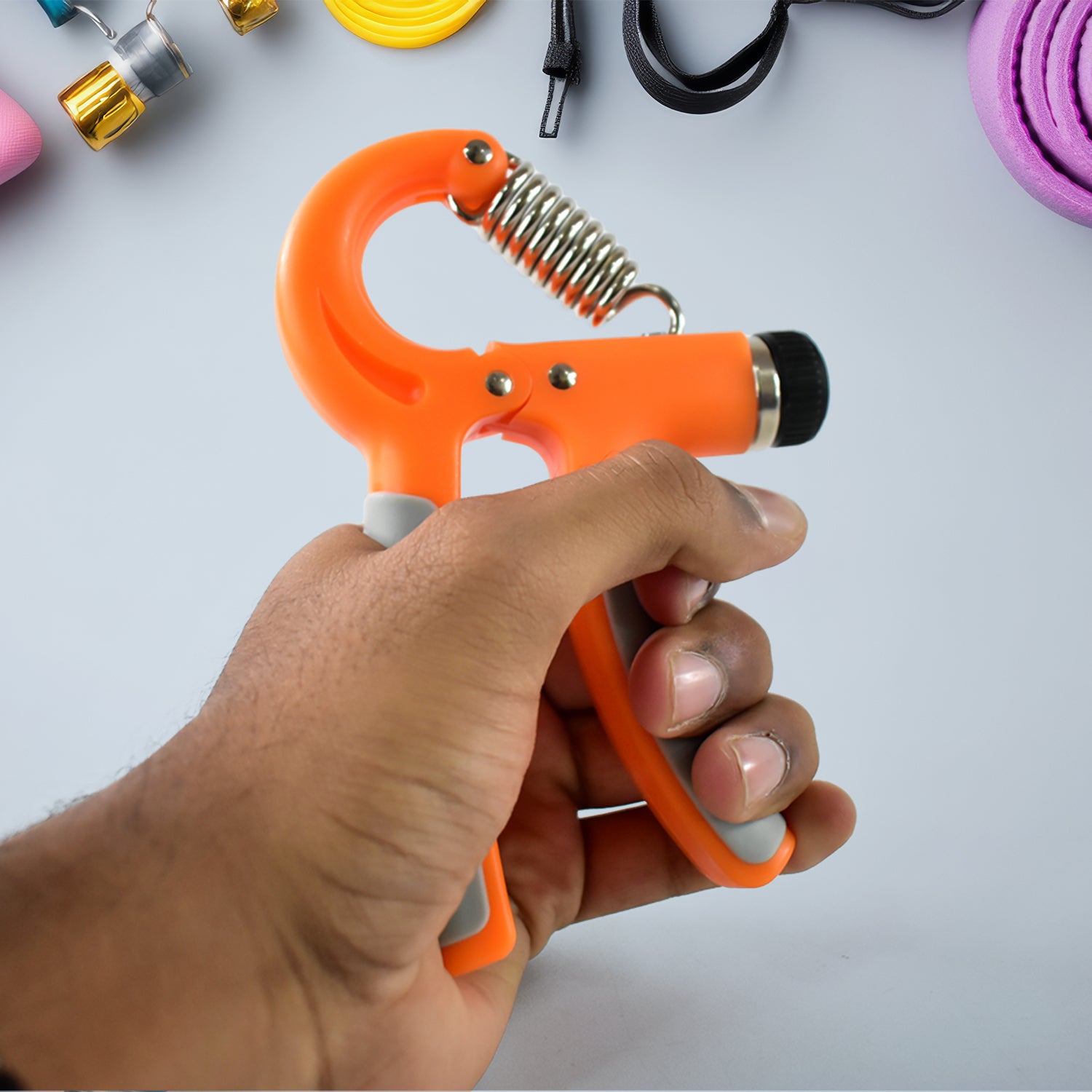 Adjustable Hand Grip Strengthener (5kg to 60kg Resistance, 1 Pc)
