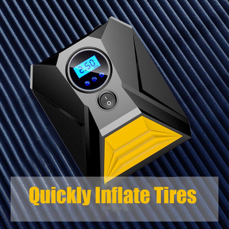 Portable Digital Tyre Inflator and Car Air Compressor Pump
