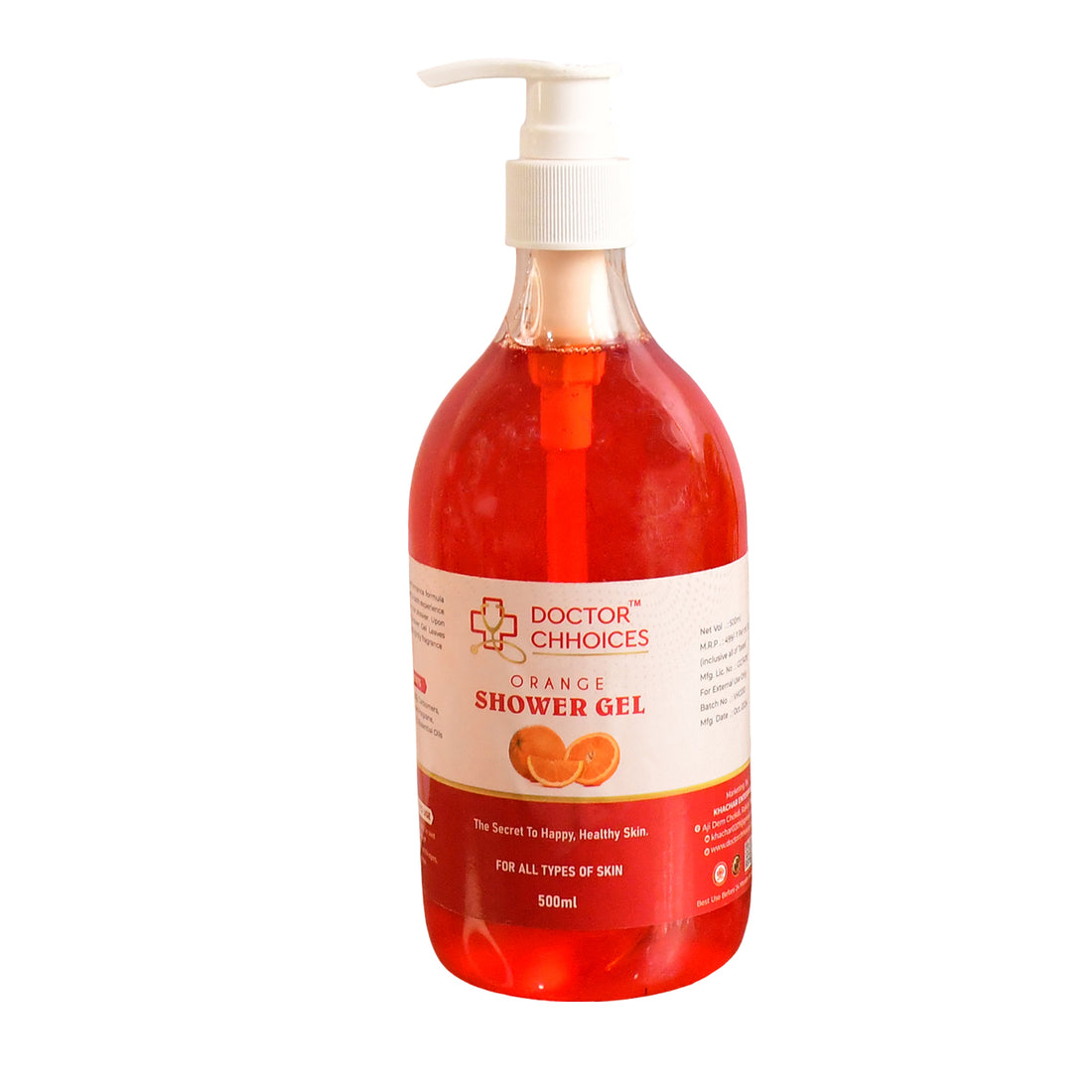 Doctor Choices Orange Shower Gel – Refreshing 500ml (1 Pc)