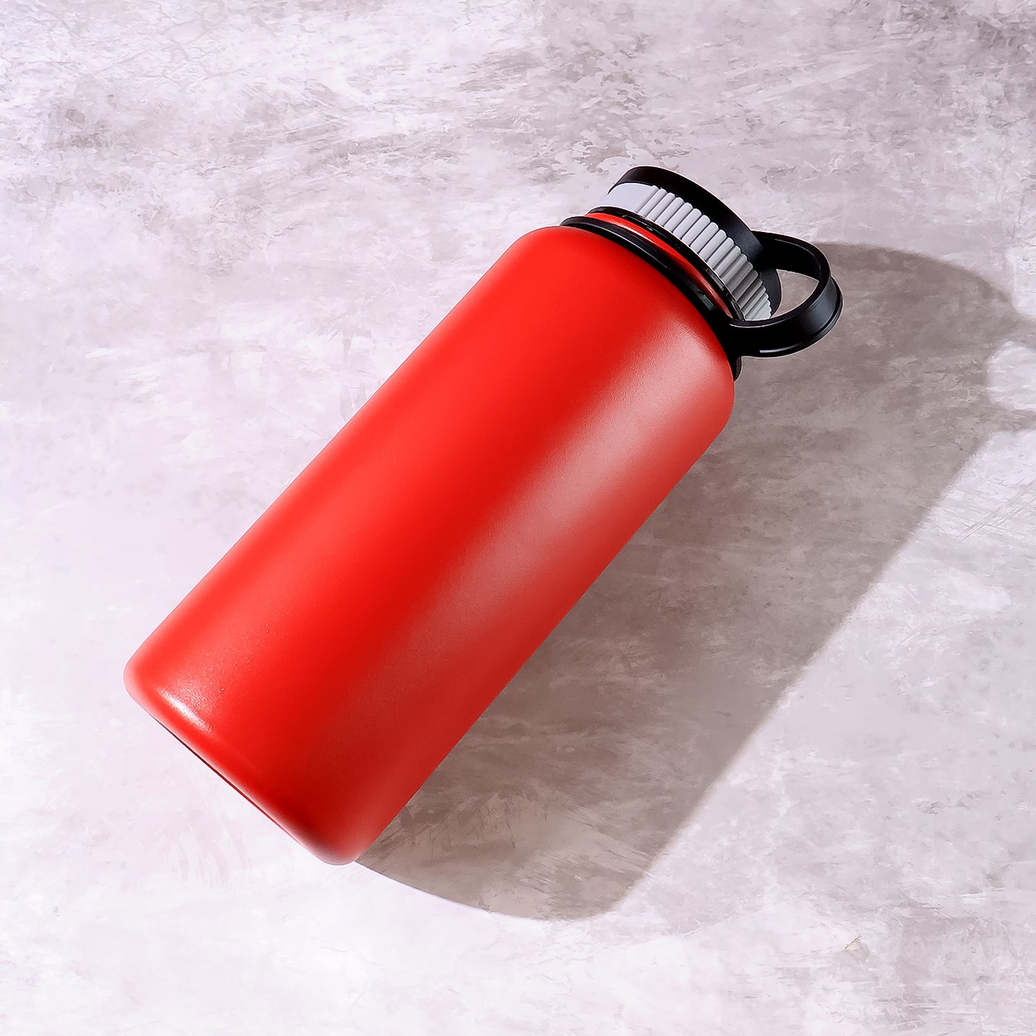 Red Stainless Steel 1L Vacuum Insulated Water Bottle – Double Wall