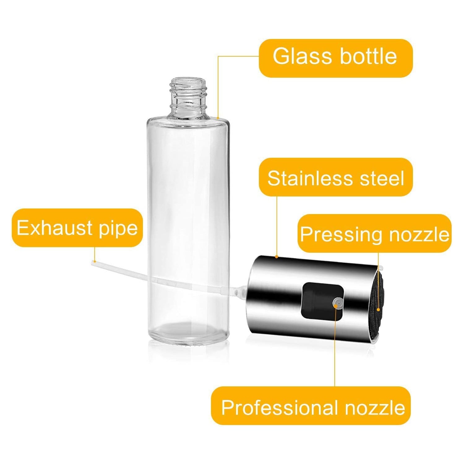 Versatile Glass Oil Sprayer Dispenser for Cooking & Multi-Use