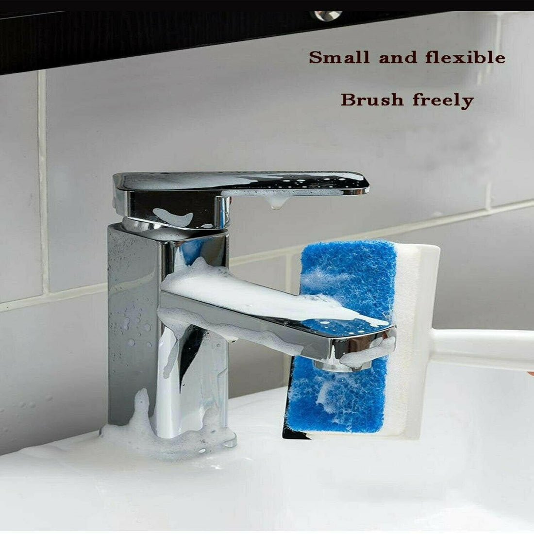 2-in-1 Glass Wiper & Cleaning Brush – Double-Sided for Tiles & Windows