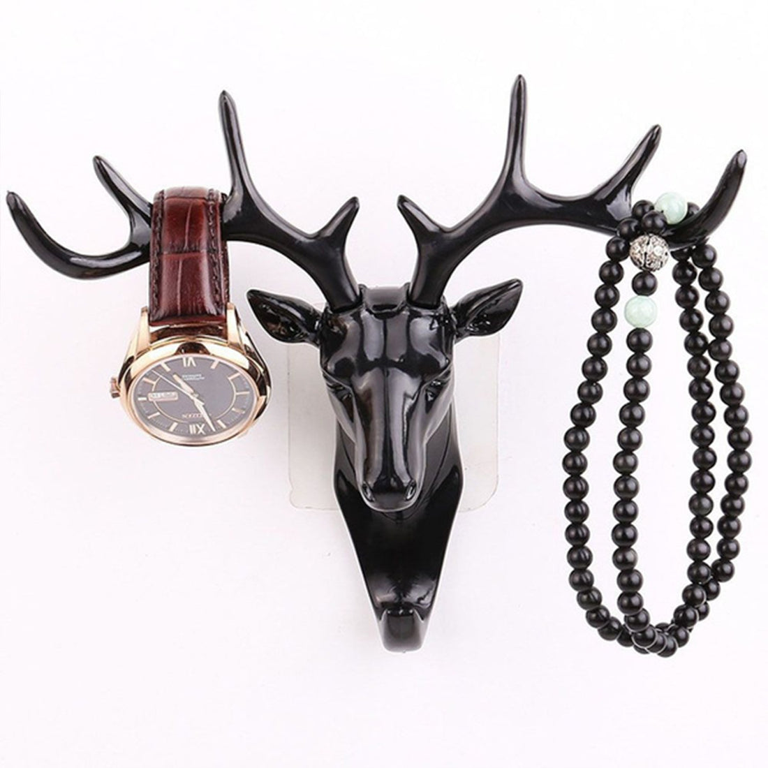 Deer Head Wall Hook Hanger – Self-Adhesive Door Hook for Coat, Keys, & Accessories