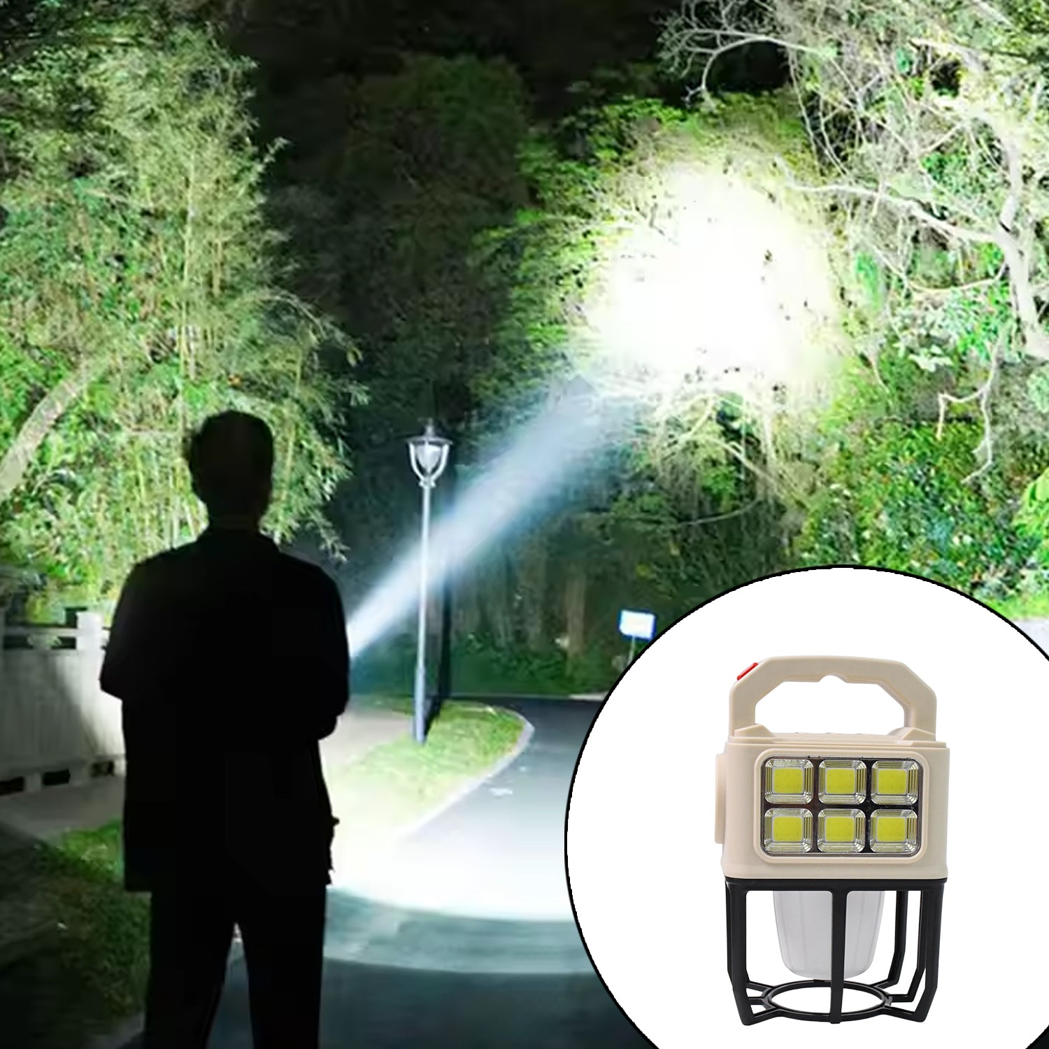 Solar Powered Camping Lantern - 3 Light Modes for Outdoor Adventures