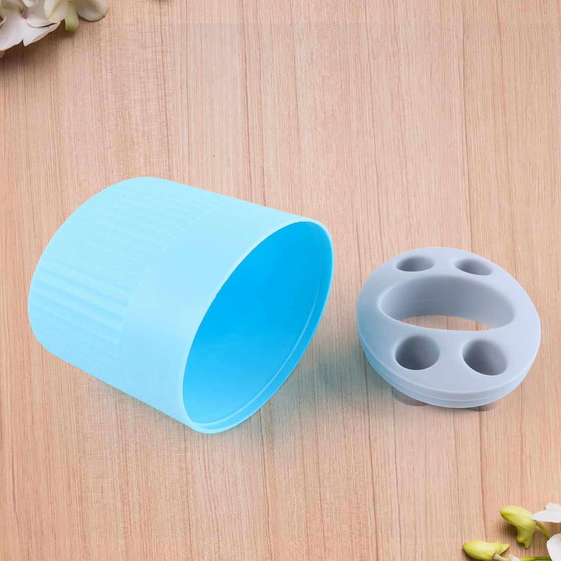 Multipurpose Bathroom Toothbrush & Utility Holder Stand with Slots (1 Pc)