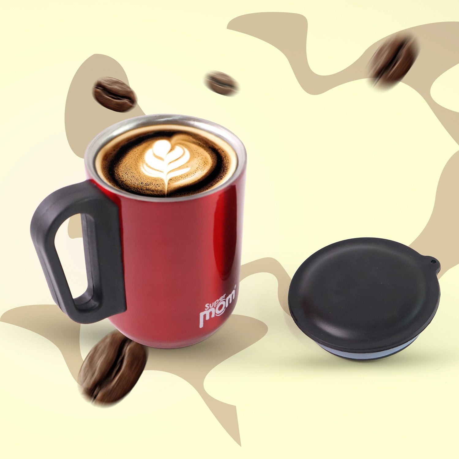 Stainless Steel Coffee Mug – Metallic Finish, 300ml (1 Pc)