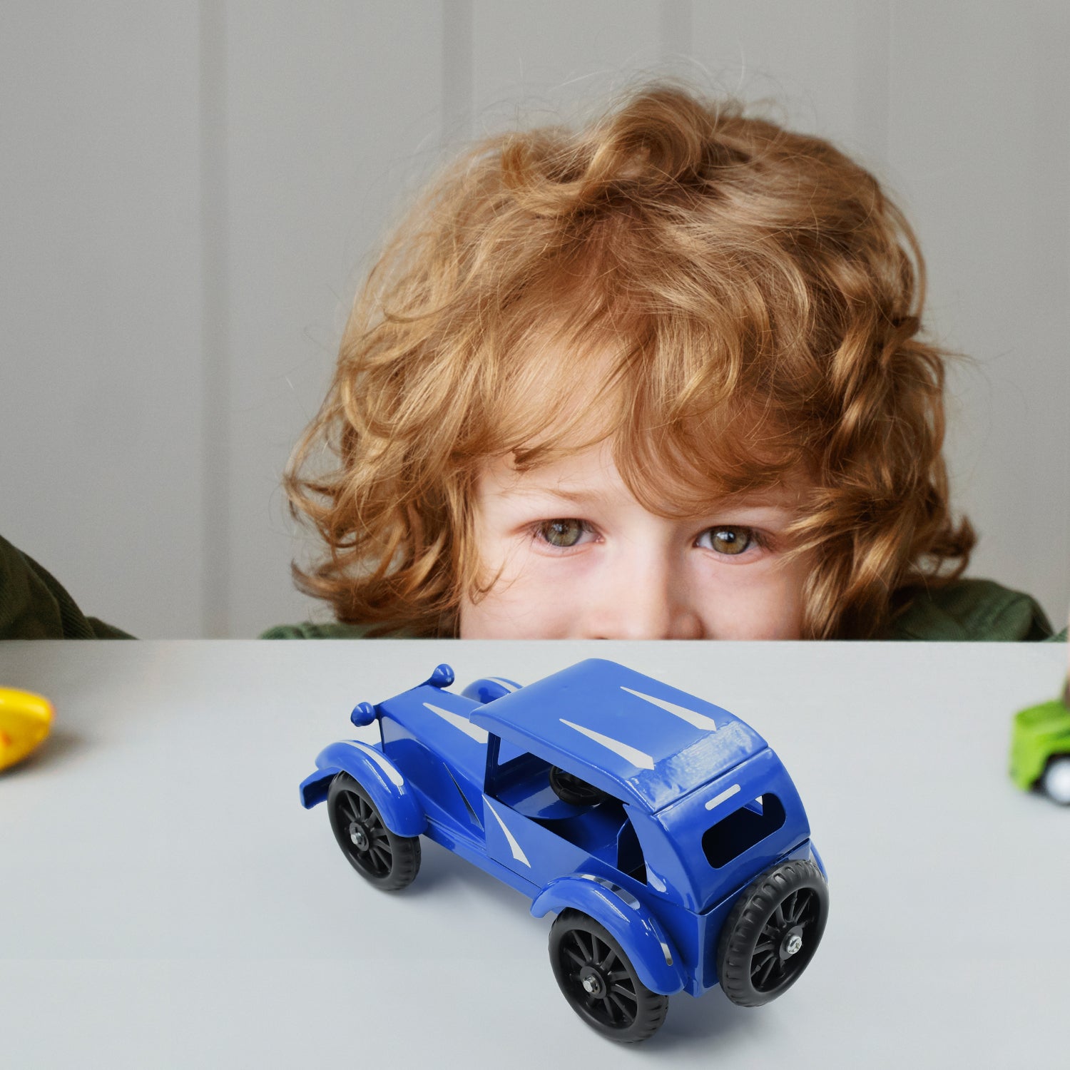 Vintage Metal Car 10 Inch – Unbreakable Classic Alloy Toy Model