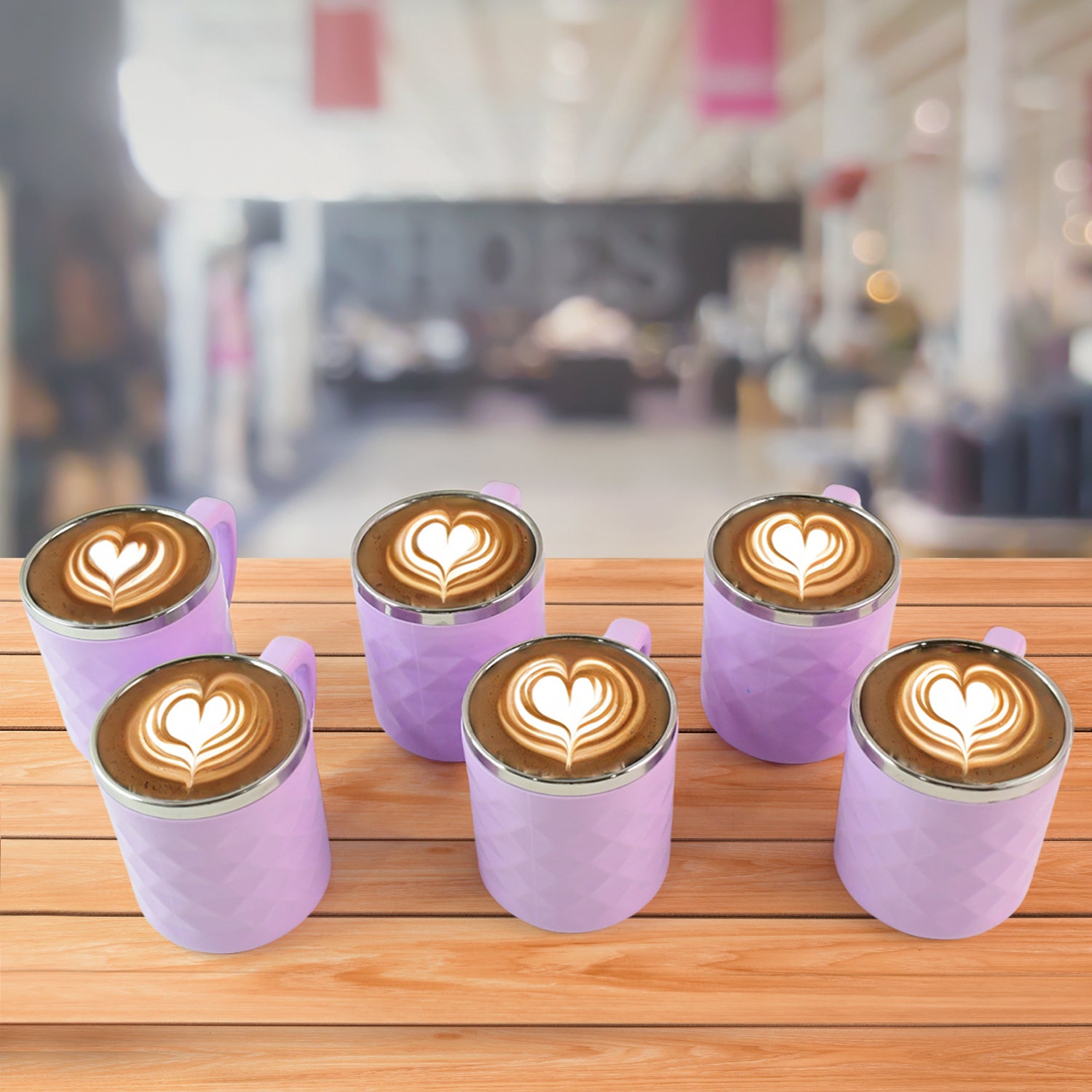 Apex Silika Tea Cups 200ml, Set of 6 – Perfect for Tea Lovers