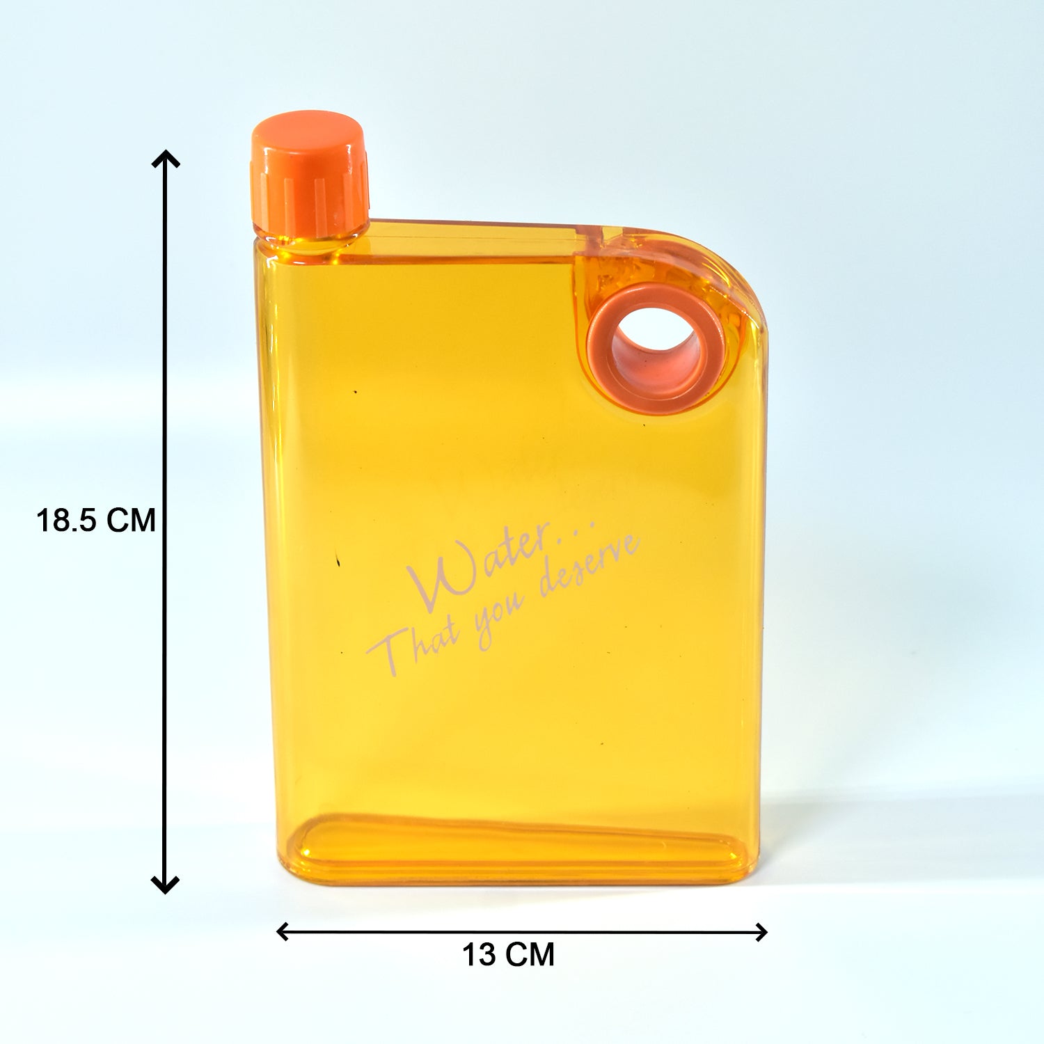 Notebook-Style Slim Water Bottle – 380ml, Multicolor Design