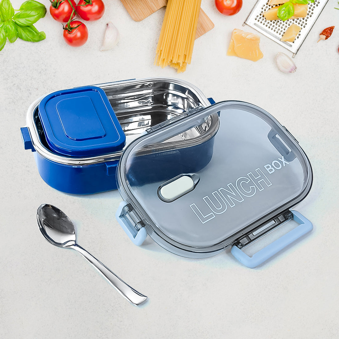 Home Chef Premium Airtight Steel Lunch Box – Durable & Leakproof