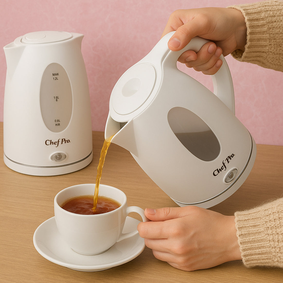 Electric Kettle - 1.5L Capacity, Fast Boil, 1 Pc