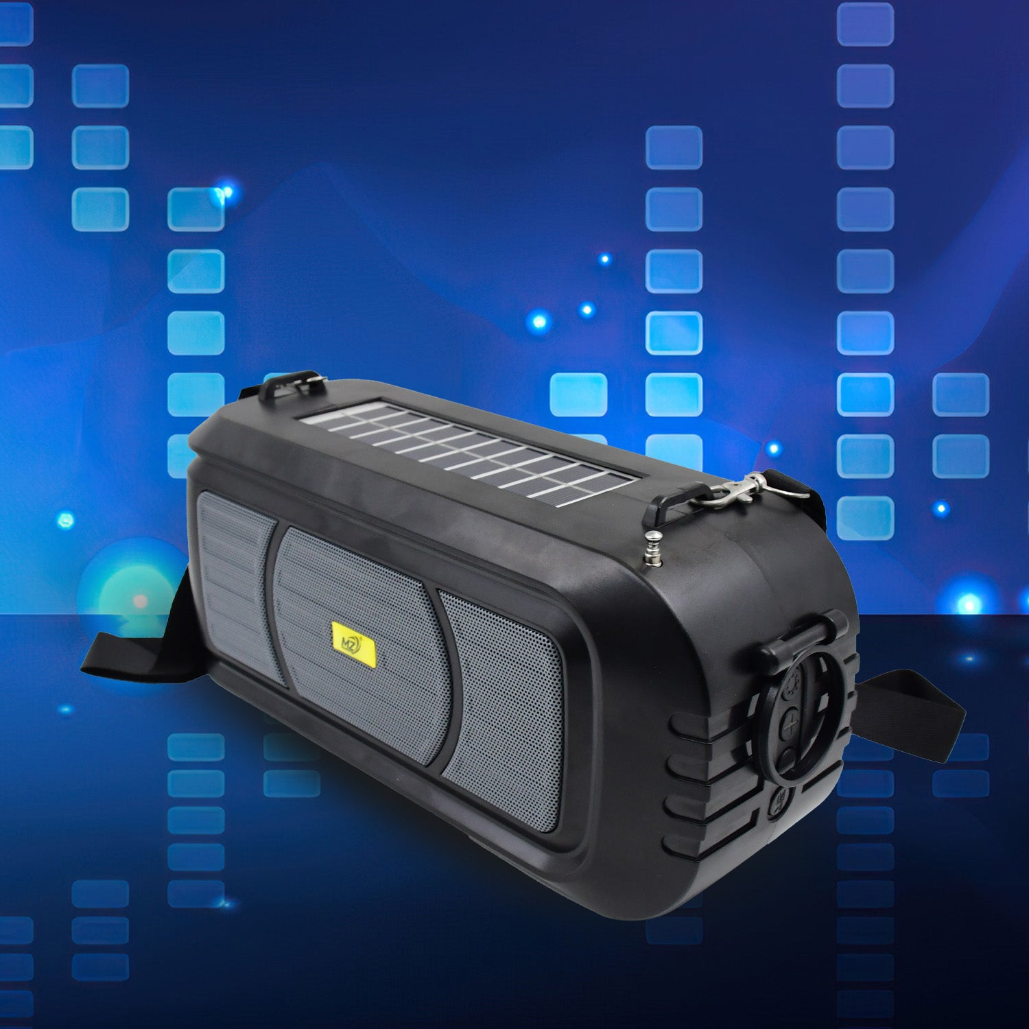 Wireless Bluetooth Speaker 5W with Mic, LED, Solar & USB Charging