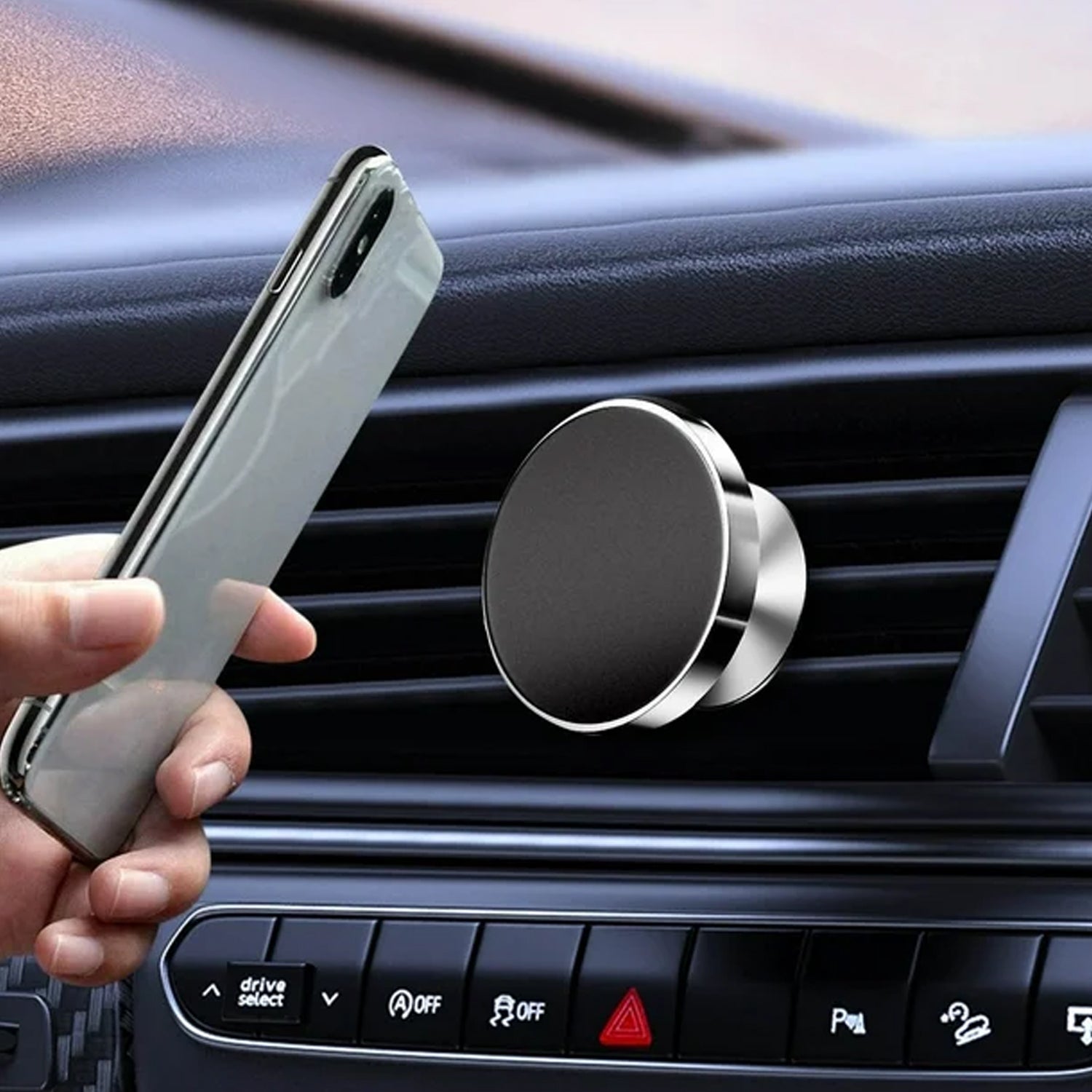 Rotating Magnetic Phone Holder Stand for Car & Desk (1 Pc)