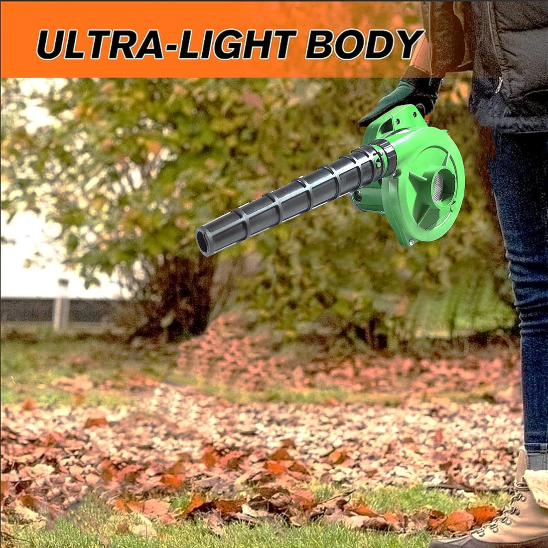 650V Heavy Duty Air Blower - 350W, 13000 RPM, Green, Portable