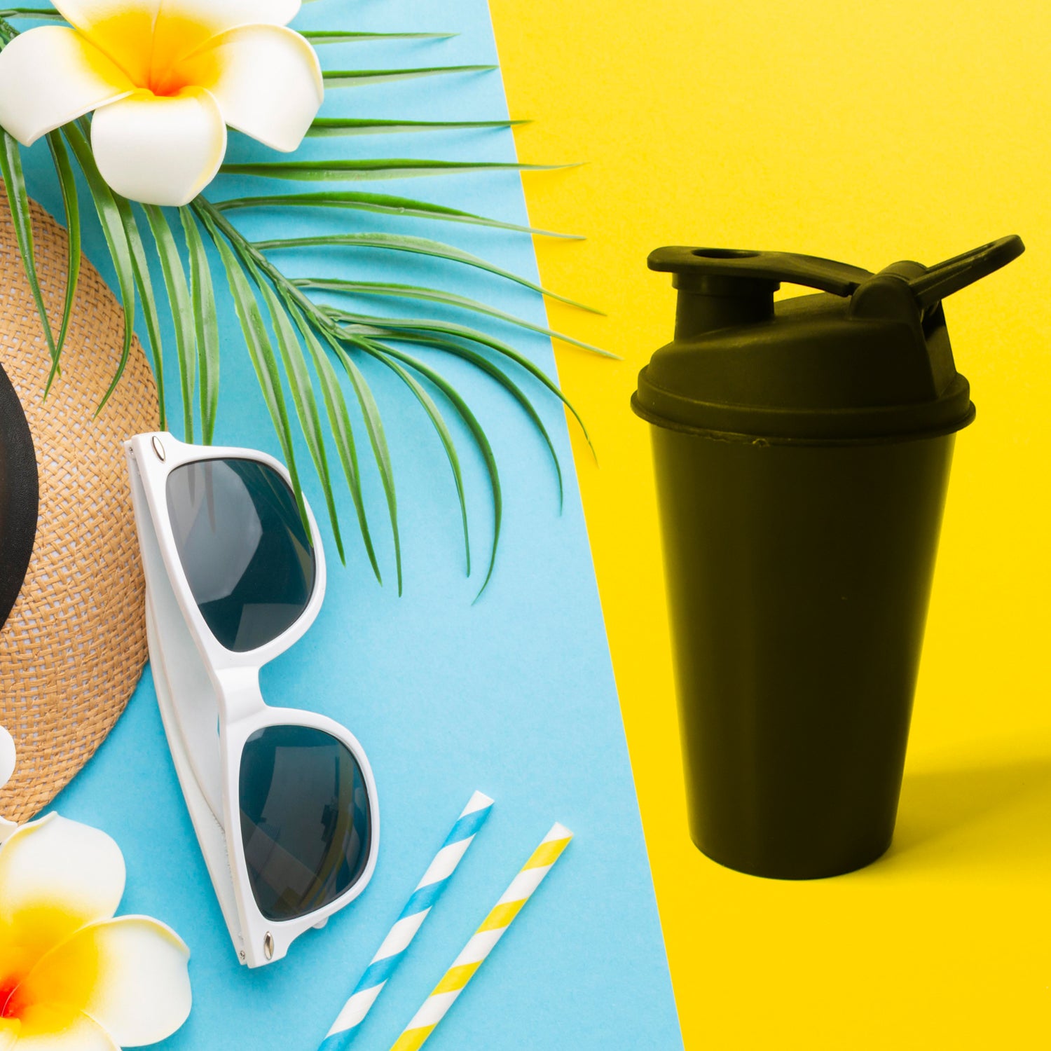 Shaker Bottle for Protein Shakes & Pre-Workout, BPA-Free, Leak-Proof (1 Pc)