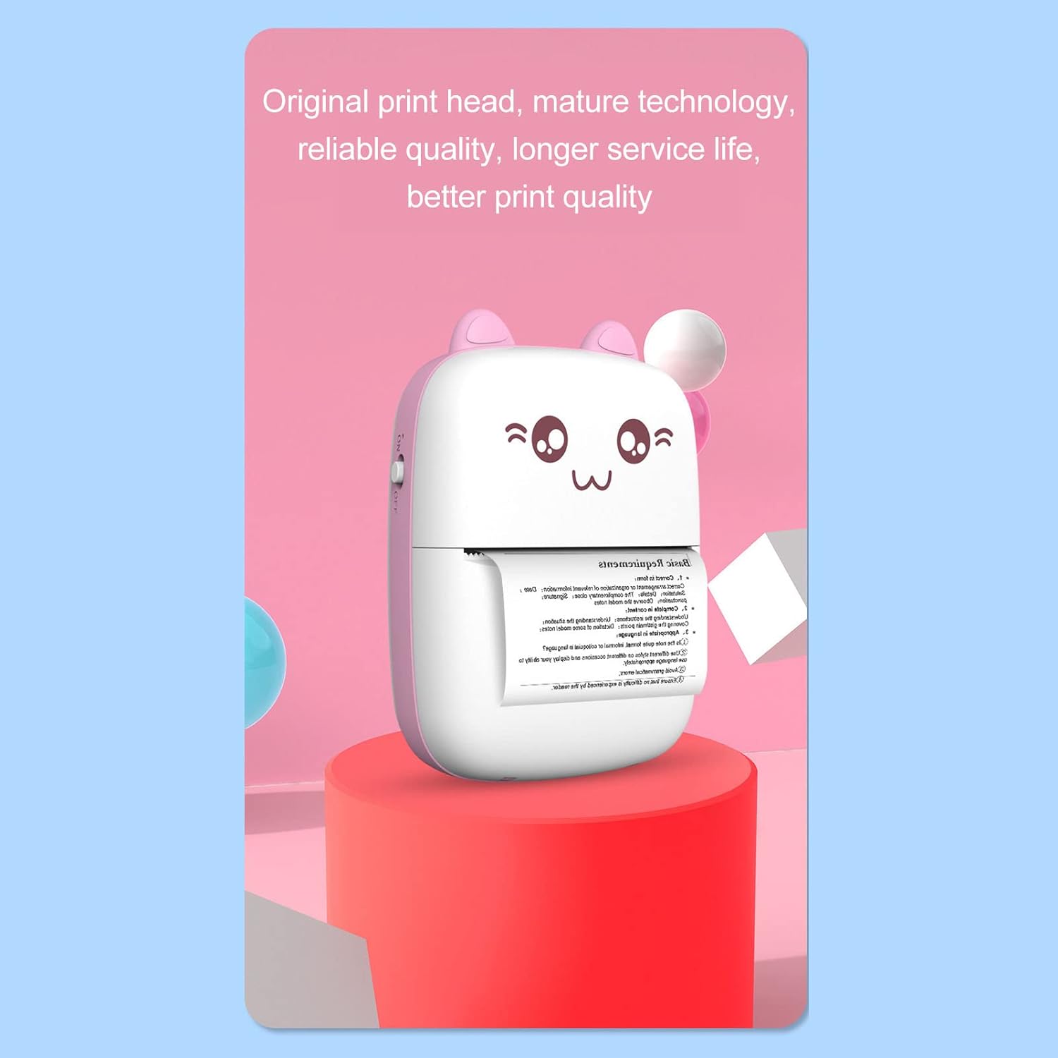 Pocket Mini Printer – Wireless Bluetooth Thermal Printer for Photos