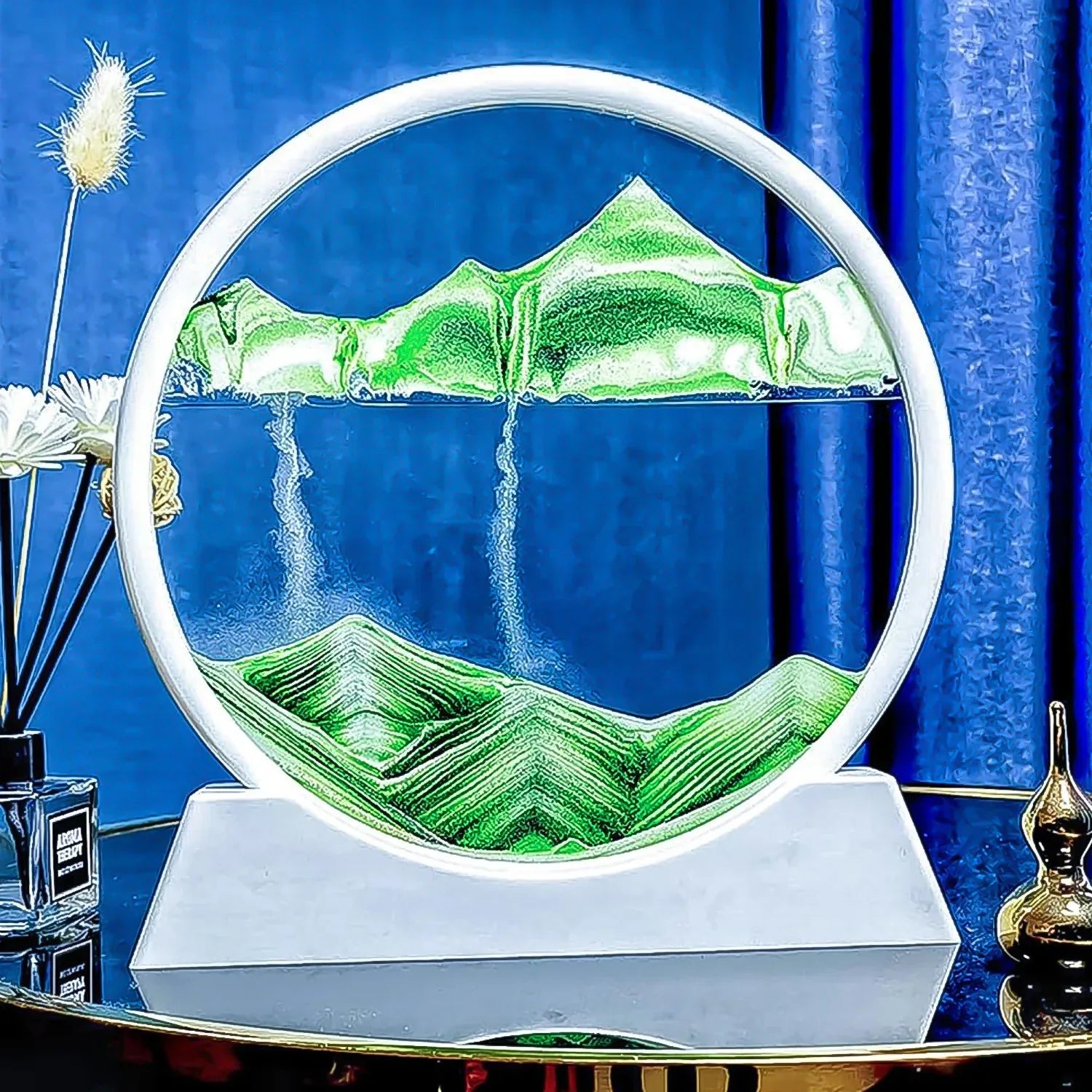 3D Moving Sand Art Frame – Relaxing Motion Table Decor (1 Pc) - fiveend.com