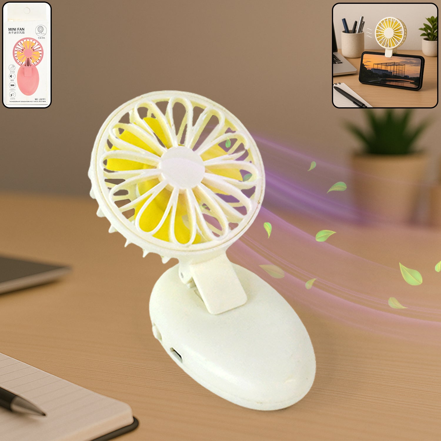 Mini USB Handheld Rechargeable Fan – Portable for Home & Travel