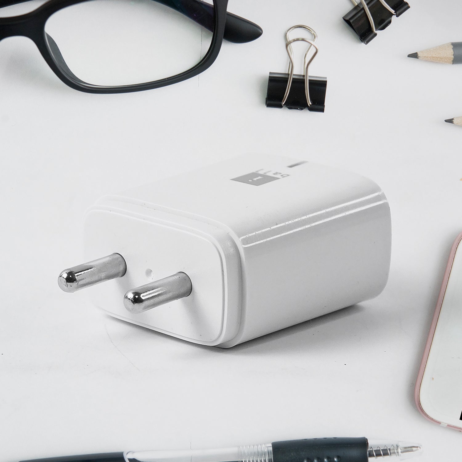 iBall Dual USB Wall Charger – 5V 3.1A Fast Charging Adapter (1 Pc)