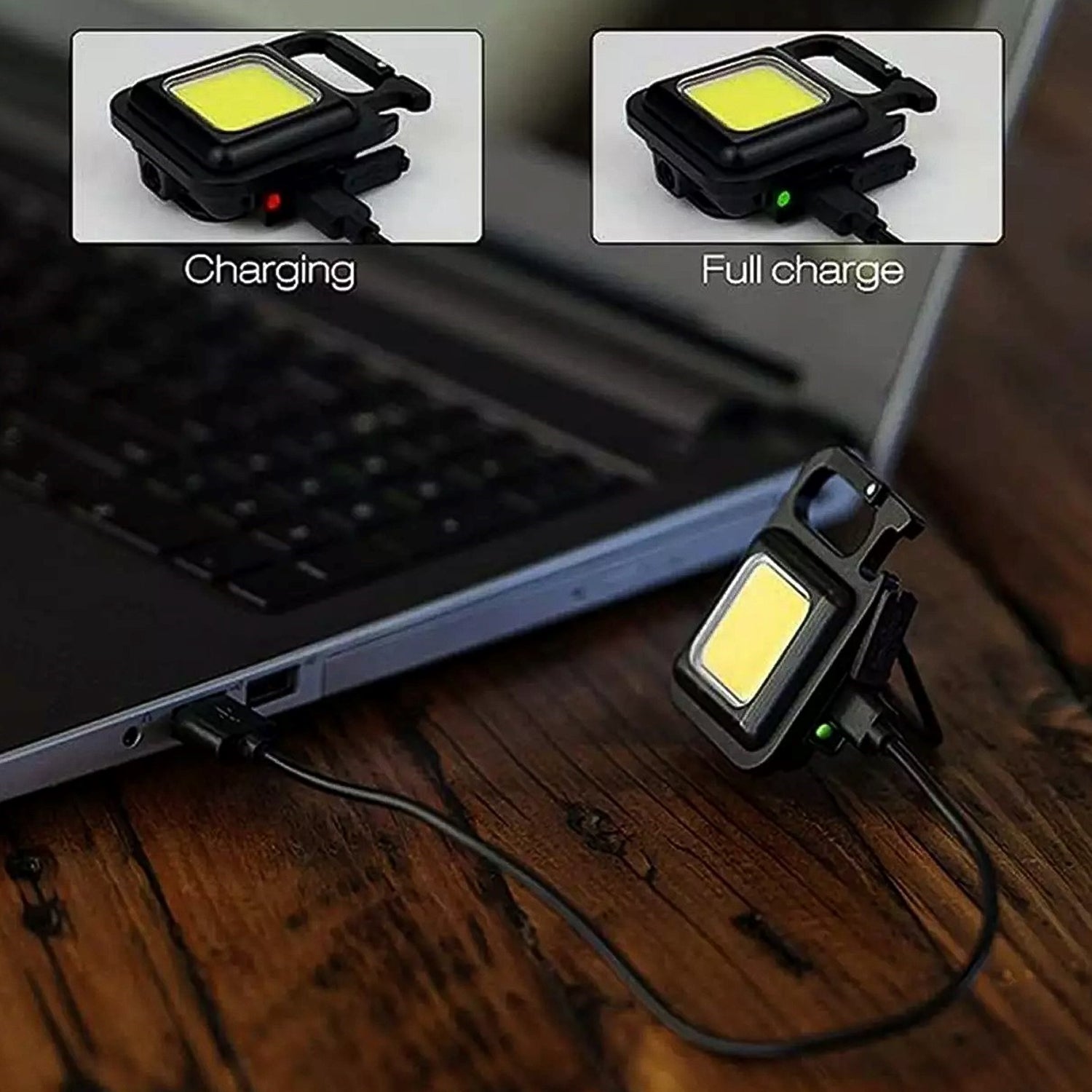 Rechargeable Mini Flashlight – 4 Light Modes, Portable Keychain