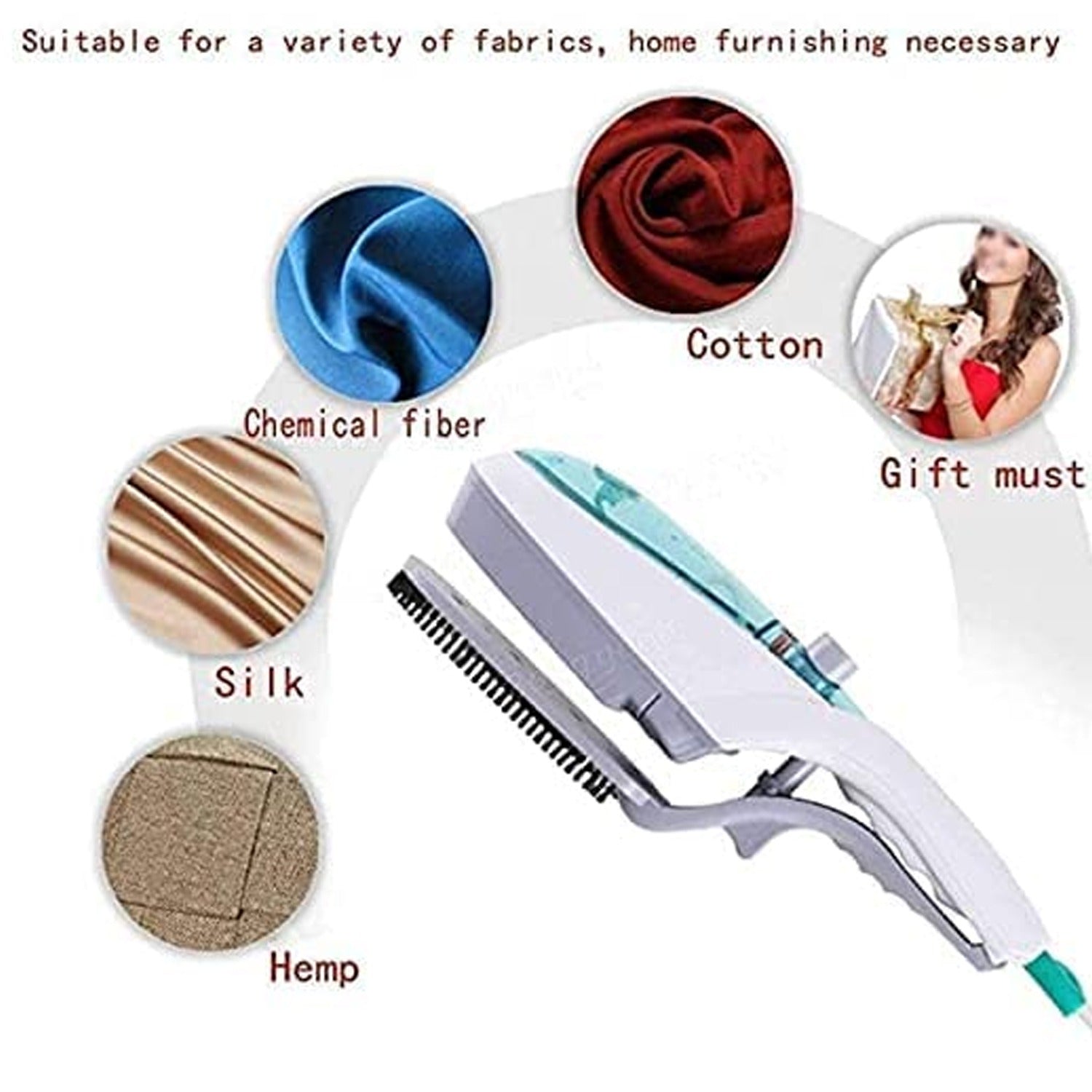 Portable Steam Iron & Garment Steamer – Handheld Crease Remover (1 Set)