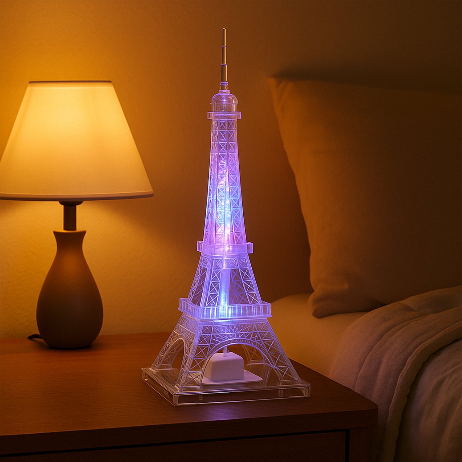 LED Eiffel Tower Night Light – Decorative Table Lamp (1 Pc)