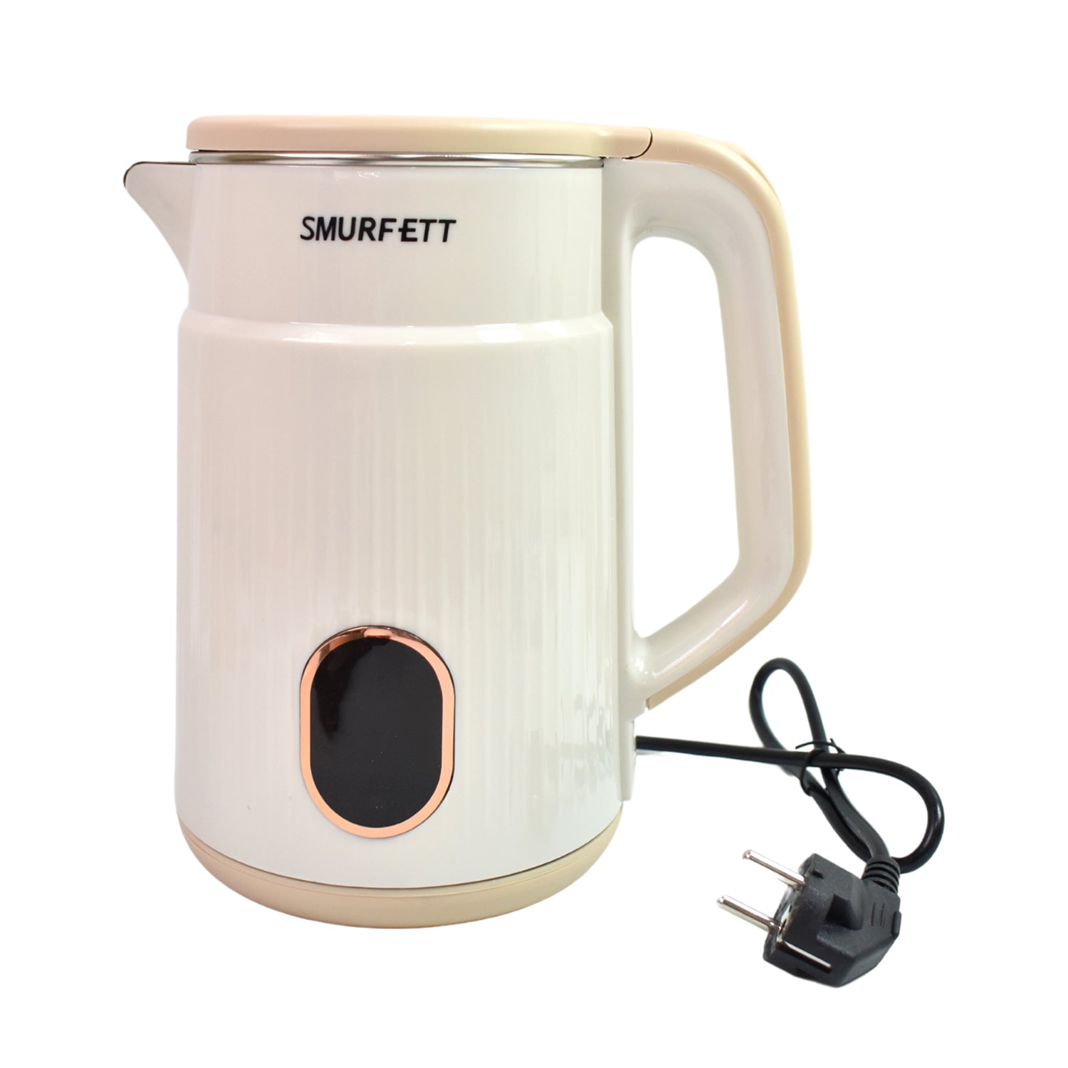 Electric Cordless Tea Kettle – Double Wall Stainless Steel, 2.3L, 1500W