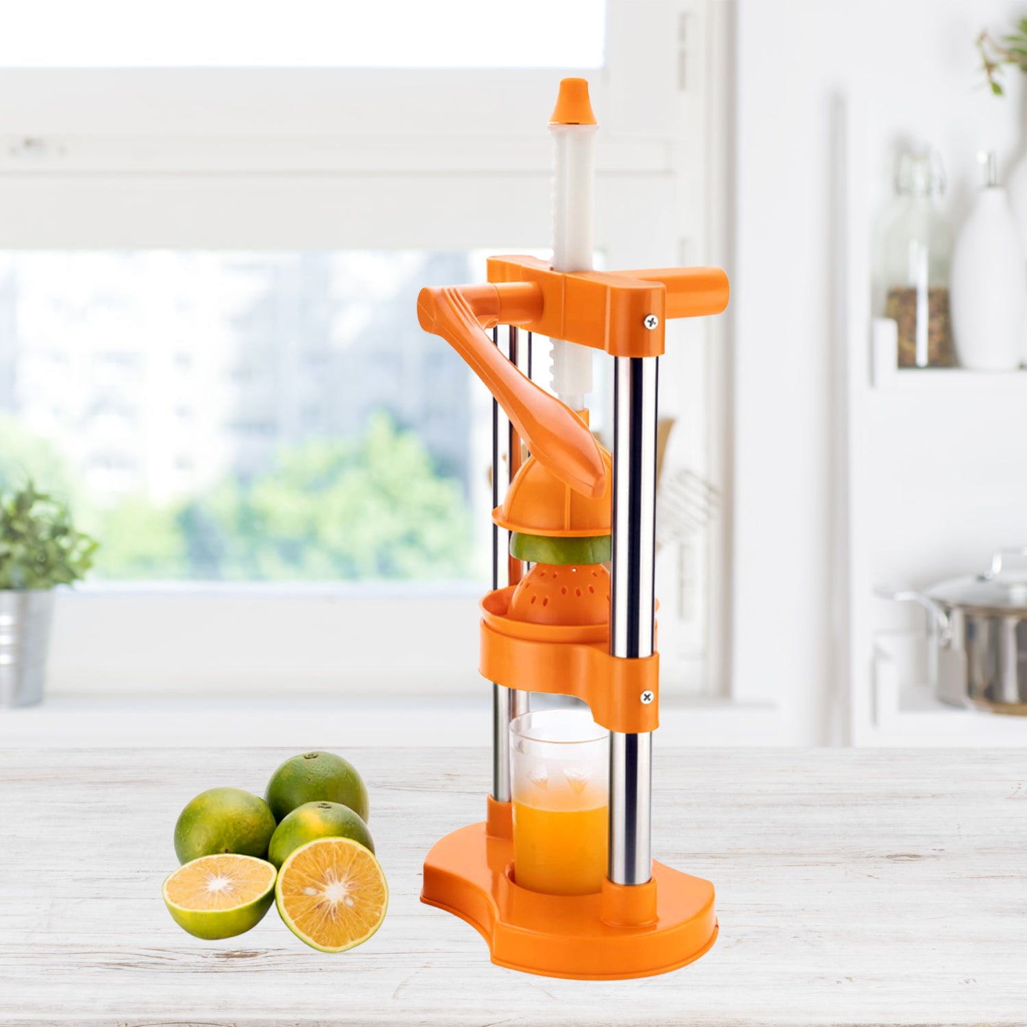 Manual Cold Press Juicer – Instant Juice Squeezer for Fruits & Vegetables