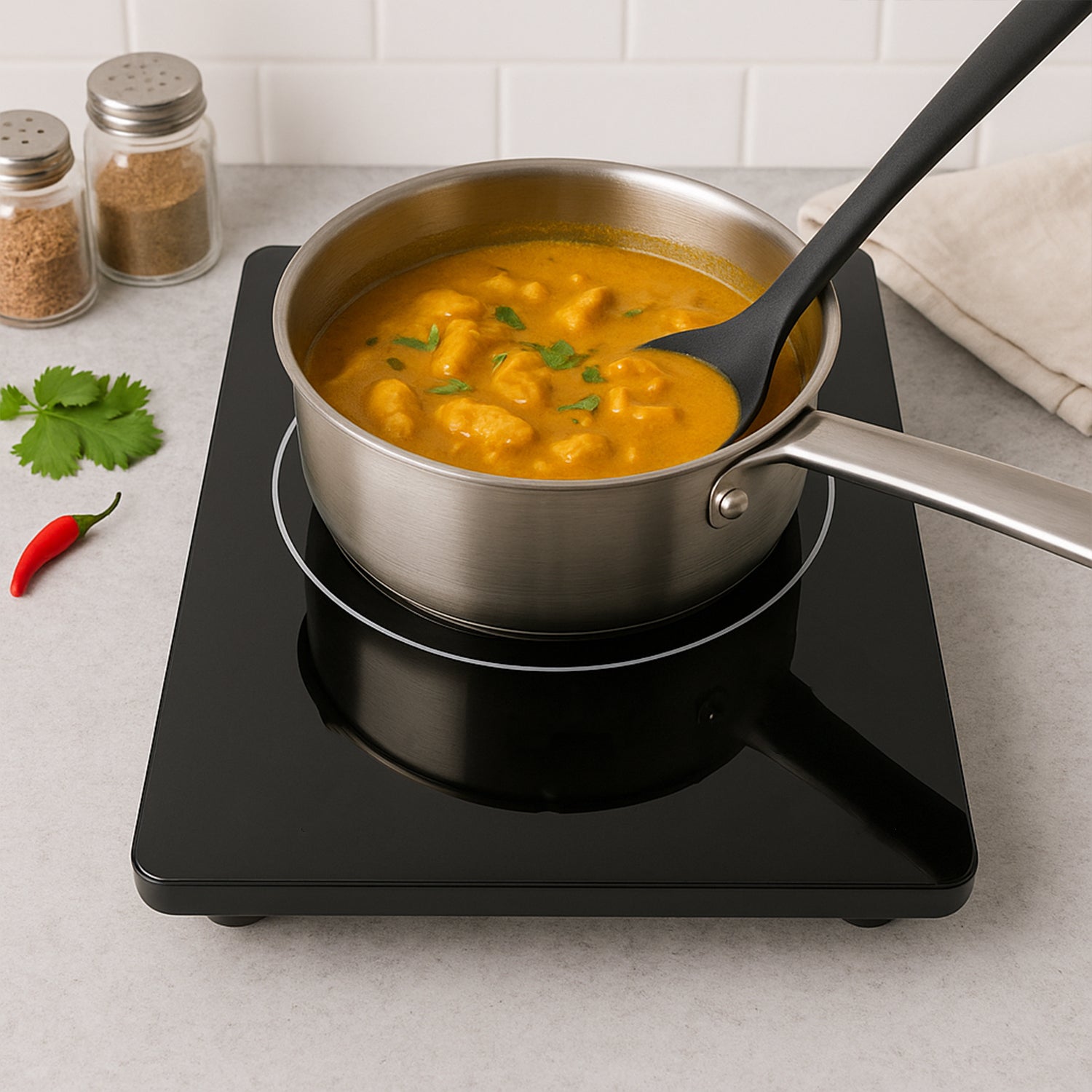Orbit Touch Control Induction Cooker – 2000W, Multiple Cooking Options