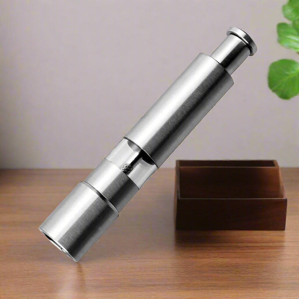 Stainless Steel Thumb Presser Salt & Pepper Grinder – Single Piece