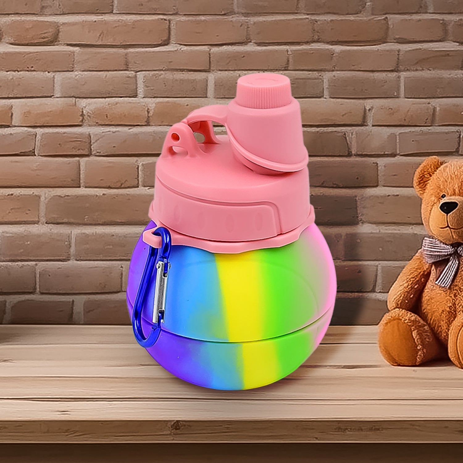 Collapsible Silicone Sports Water Bottle – 260ml, 20cm Folding